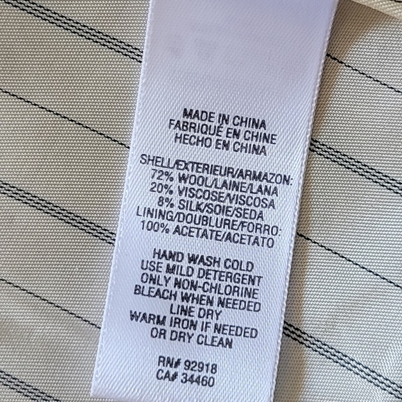 Juicy Couture Petite Wool Blend Blazer Grey Tweed Crest Label Y2K XS - Picture 5 of 9